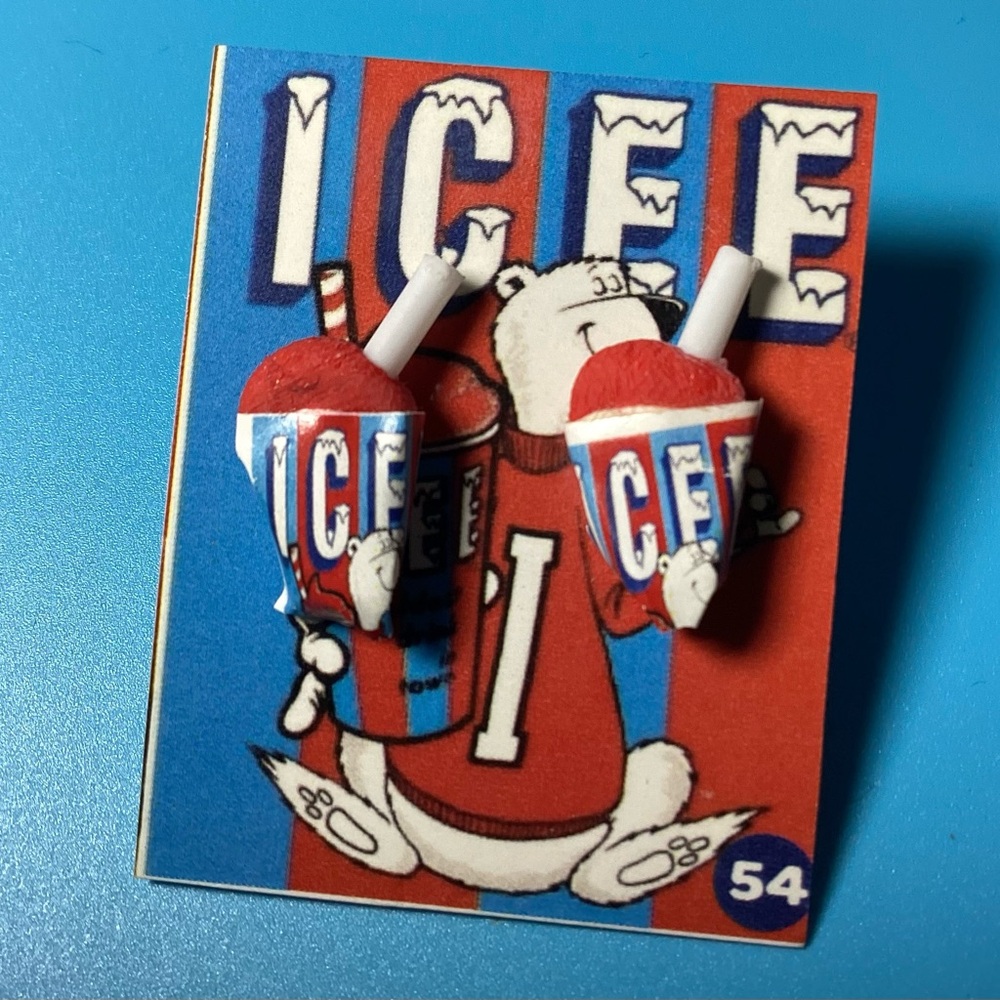 Ice Red and Blue Jewelry Enamel Pin